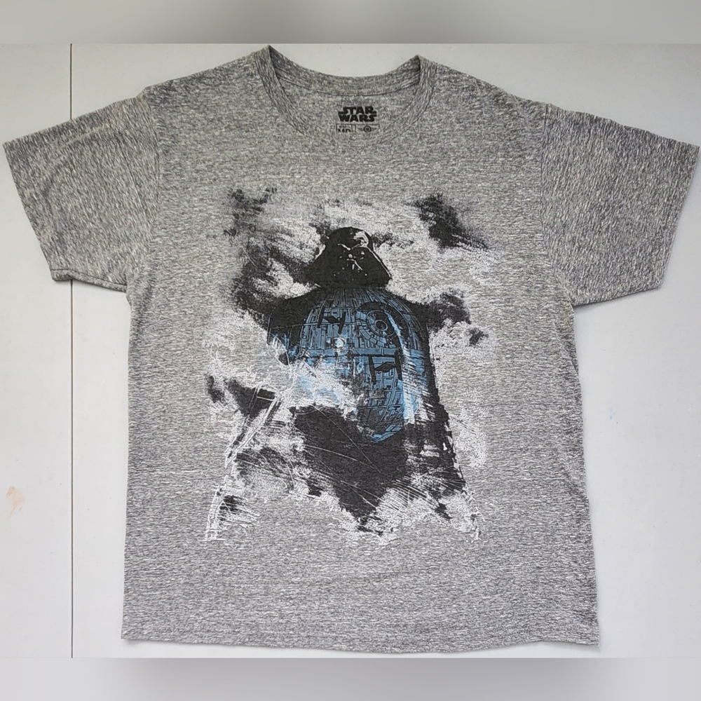 Star Wars Darth Vader Death Star Empire Grey Medium Poly/Cotton/Rayon T-shirt